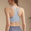 跃牌【美西西系列】拼色前拉链美背瑜伽背心女一体减震运动内衣WX-013 商品缩略图4
