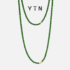 「弈」系列围棋串珠长项链-金绿 商品缩略图0