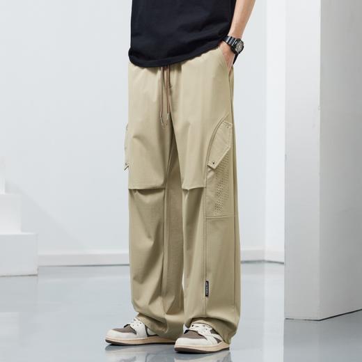 【DYF】大依优型大码男装松紧腰直筒工装休闲裤宽松运动休闲风潮流男士胖子长裤 商品图0