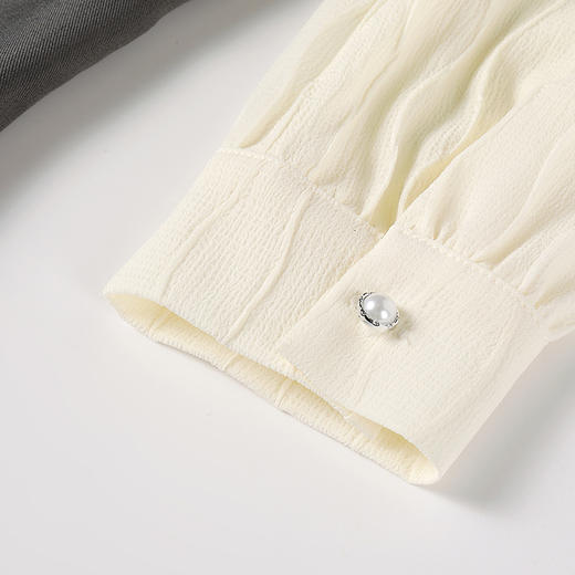 奢姿大码女装2025新款秋季套装裙短款气质花边圆领上衣加半裙套装9951920659 商品图4