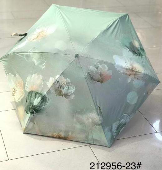 优品堂『浅夏花开』五折超轻同色骨架黑胶太阳☀伞 商品图8