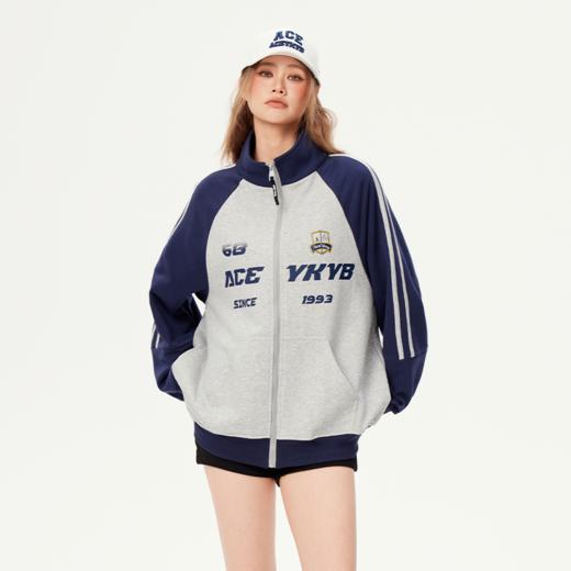 YKYB黄子韬卫衣开衫2025春季新款学院风经典美式舒适球衣外套上衣Y51NWY030 商品图3