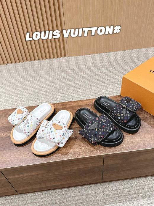 驴家面包拖一爆款最新lv一出即巅峰的超爆款的老花拖鞋面包的脚感软绵绵的超舒服（HC） 商品图0