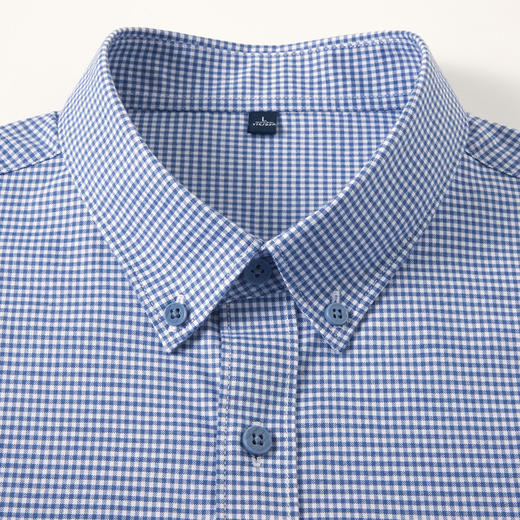 【100棉】罗蒙男士春秋款长袖衬衫经典细格百搭上班通勤商务休闲男衬衣 商品图4