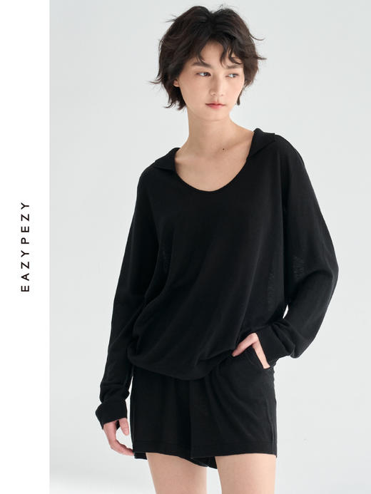 真丝亚麻精纺针织套装 商品图0