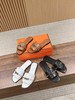 爱马仕2025/ss新配色Kelly扣铆钉平底拖鞋好穿百搭（HC） 商品缩略图0