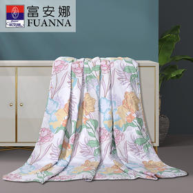 富安娜轻灵花舞七孔抗菌印花夏被/203*229cm/370g