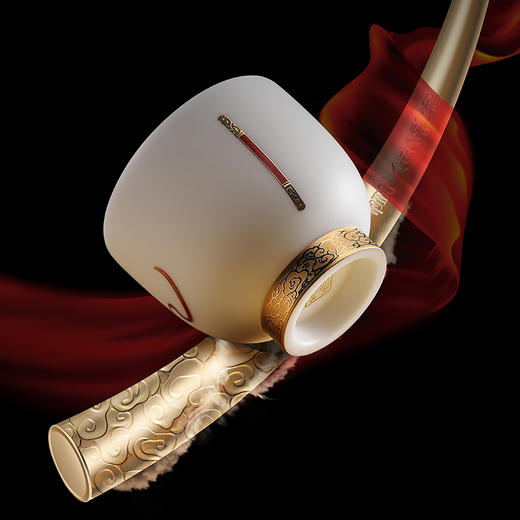 悟空杯羊脂玉瓷主人杯，苏巧龙大师签章，精美礼盒包装 珍藏品鉴 送礼臻品 商品图2