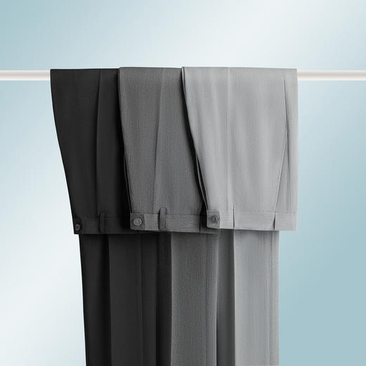 圣得西男士免烫易打理休闲西裤2025秋季款时尚商务通勤易搭长裤 商品图4