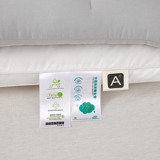 严选 | 新款全棉双向养护牵引可拆卸枕头 42X62cm一只装 可调节羽丝绒枕芯 商品图9