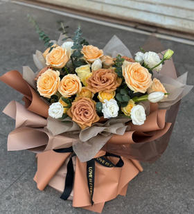 插花泥全开放式花束