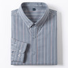 【100棉】罗蒙男士长袖条纹衬衫百搭通勤商务职业衬衫经典舒适翻领男衬衣 商品缩略图2