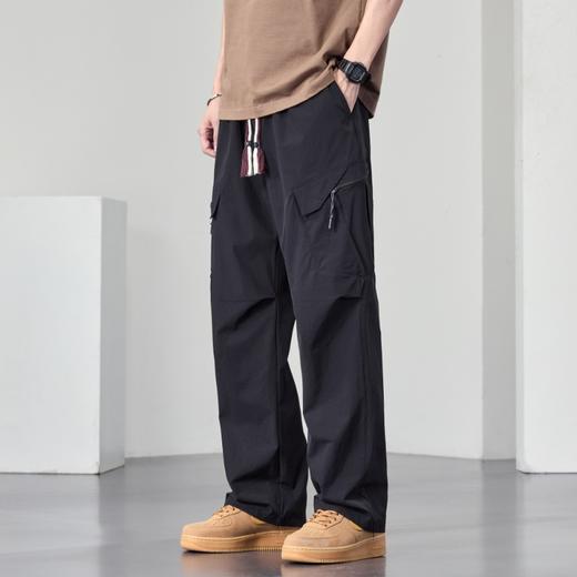 【DYF】大依优型大码休闲裤宽松直筒工装裤美式弹力运动长裤子男士胖子 商品图1