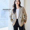 VICTORIA&VERA女装春季“定制人生”高级感正肩膀显瘦气质撞色袖西服 商品缩略图3