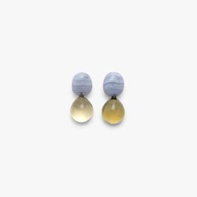 订购8周到｜MONIES-OOAK-黄水晶 耳夹（无需耳洞）［丹麦设计师］
