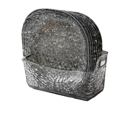 【9.9抢8碟1底座，宜家同款轻奢冰川盘】北欧简约ins风 食品级 一盘多用 吐骨碟/收纳盘/水果盘/零食盘 摆拍必备创意多功能盘子 商品图4