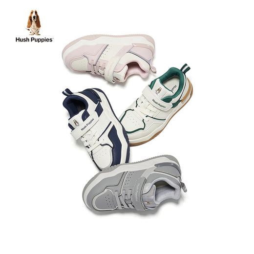 防滑软底撞色板鞋HPSQND22SD003 | 暇步士 复古休闲  儿童防滑软底 撞色板鞋HPSQND22SD003 商品图1