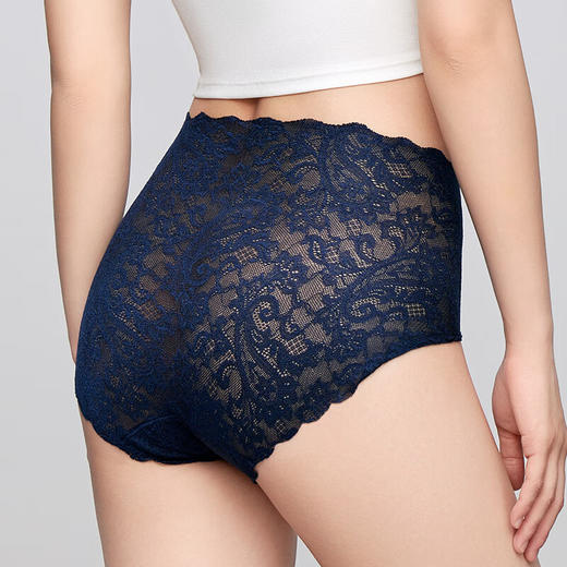 【3F】安莉芳花卉蕾丝性感中腰三角裤薄款弹力女士内裤EP00267 商品图1