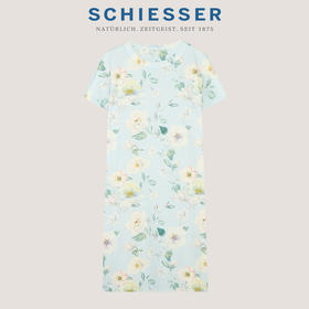 【70S100%丝光棉】SCHIESSER德国舒雅高端铂雅女短袖连衣裙100%高支双面丝光棉91/24775D