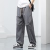 【DYF】大依优型大码男装松紧腰直筒工装休闲裤宽松运动休闲风潮流男士胖子长裤 商品缩略图2