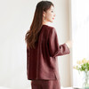 QS-62599598国风新中式香云纱圆领衬衫女外穿桑蚕丝衬衫女62599598 商品缩略图3