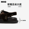 MIO米奥凉鞋女复古丝绒休闲魔术贴时尚通勤外穿拖鞋M253132043 商品缩略图4