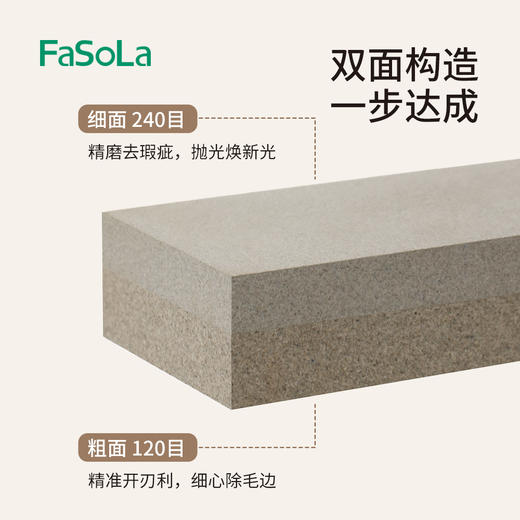 磨刀石家用菜刀厨房开刃双面粗细快速磨刀神器厨师专用棕刚玉磨刀器 商品图2