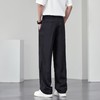 【DYF】大依优型大码小西裤休闲裤男春夏季冰丝薄款黑色正装西服裤直筒休闲长裤西装裤 商品缩略图3