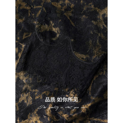 COCOBELLA新中式重工蕾丝烫金通勤外套女25秋国风开衫上衣SC3099 商品图3