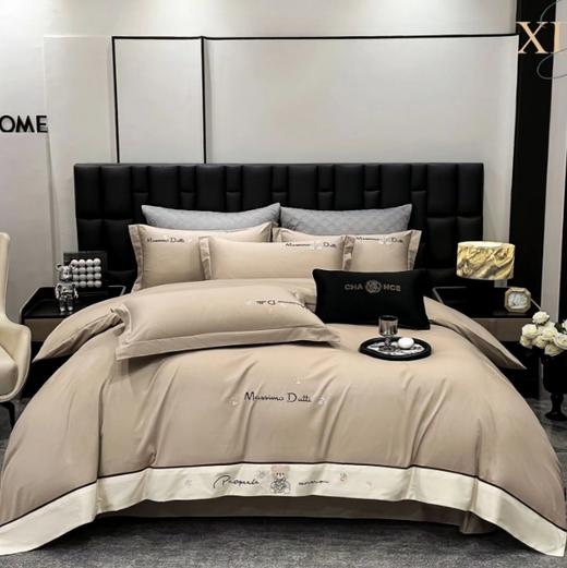 轻奢高级感全棉宽边可可熊四件套G117800030 商品图2