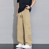 【DYF】大依优型大码直筒休闲裤宽松运动阔腿休闲长裤子美式工装裤男士潮流胖子 商品缩略图0