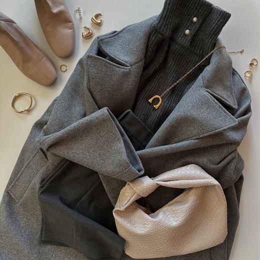 日系贵牌丨复古马蹄U型吊坠项链毛衣链（镀18K金） 商品图0