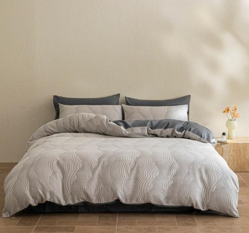 复古风色织原纱大提花四件套G117900061 商品图2