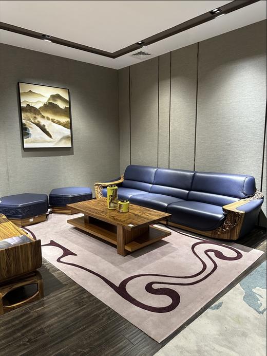 9223沙发+座鼓/木加皮 商品图0