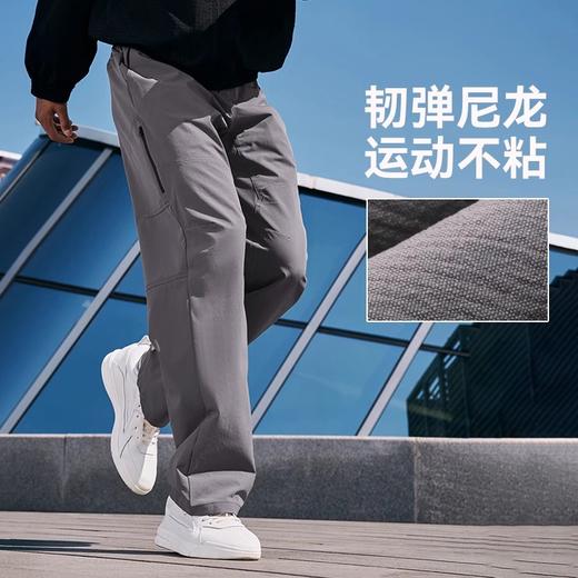 有志者UZIS梭织运动长裤男户外休闲新款篮球训练宽松直筒裤子暗盾 商品图3