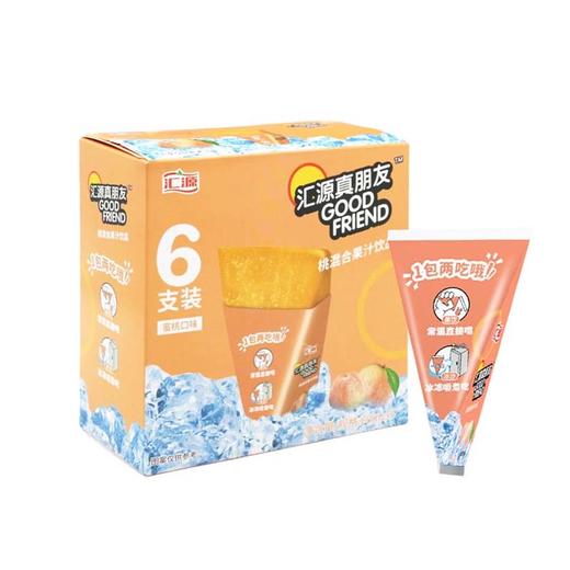 汇源真朋友桃混合果汁60ml*6支 商品图0