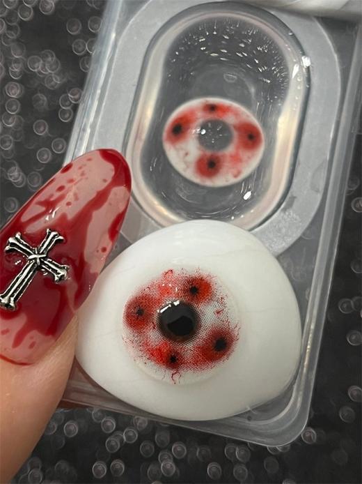 NinaMond半年抛  | 强制爱&血滴黑丝带&灵魂失乐园&恶之必要&伯爵血痕  14.5mm白狮参考着色待测 半年抛2片 商品图7