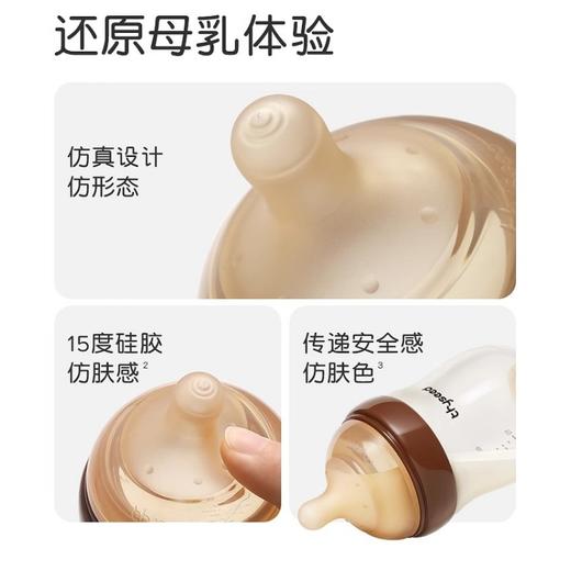 世喜玻璃奶瓶 婴儿新生儿防胀气奶瓶0-3-7个月新生宝宝防呛专用 世喜奶瓶*1+奶嘴*2 商品图2