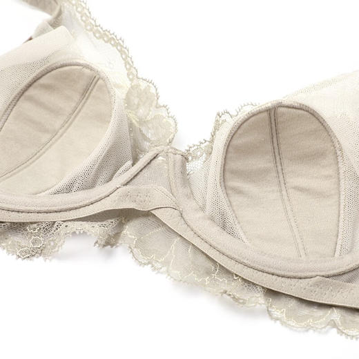 【3F】【列维斯蕾丝 兔耳朵】安莉芳薄款单层围大胸文胸女内衣EB00370 商品图3