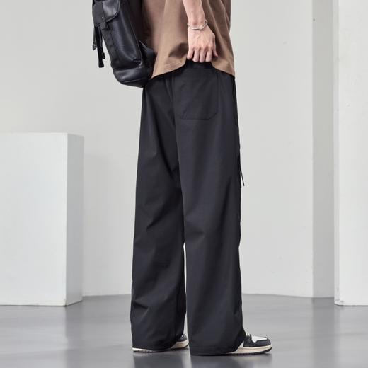 【DYF】大依优型大码男装直筒休闲裤运动男士胖子潮流长裤双线格宽松休闲风 商品图3