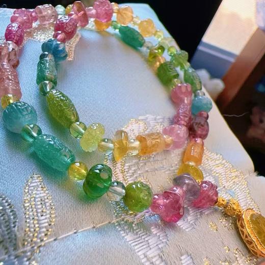 7mm-8mm多圈多宝碧玺手链 商品图0