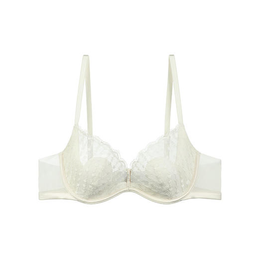 【3F】安莉芳蕾丝单层围兔耳朵性感文胸女大胸显小内衣EB00807 商品图3