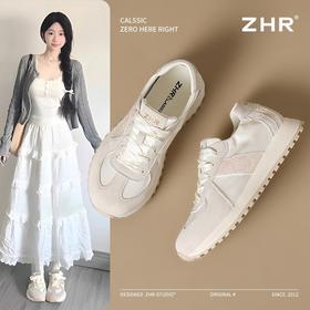 ZH则则正品软底阿甘鞋2025春新款平底透气百搭运动休闲鞋ins女