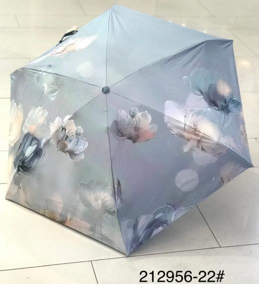 优品堂『浅夏花开』五折超轻同色骨架黑胶太阳☀伞 商品图2