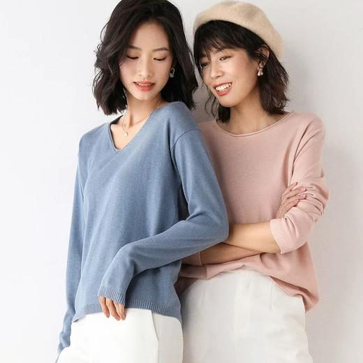 【79元任选2件】SUTUS-《彩色艺术》10色针织衫丨细腻亲肤温柔 慵懒上衣 商品图3