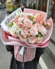 庆阳的浪漫 手打粉色系半开放式花束 商品缩略图0