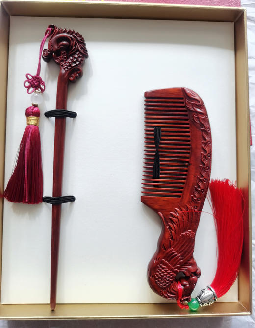 新品紫檀梳子套盒4款 商品图0
