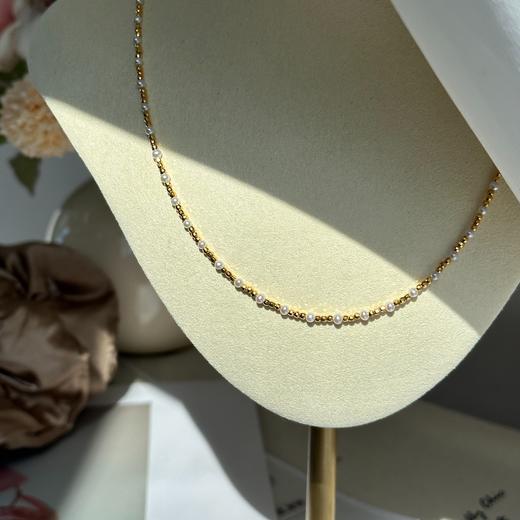 多功能搭配链 53+5cm /75+5cm不含吊坠 淡水极强光 2.5-3mm 纯银镀金版 （如需定制k金版本请vx私3141684798） 商品图2