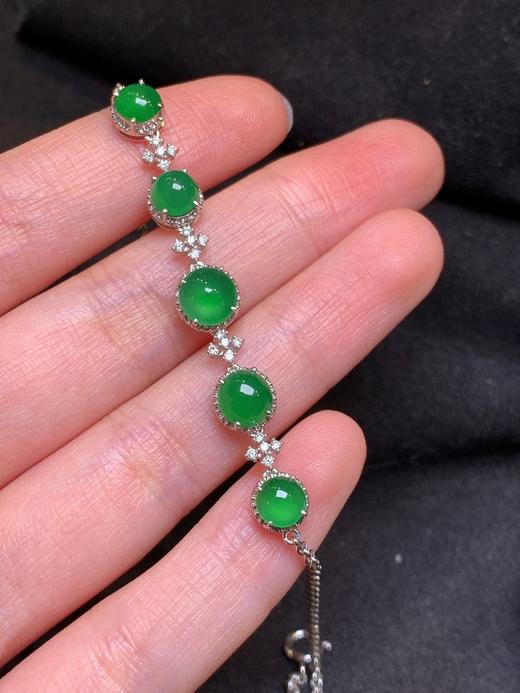 蛋面翡翠手链 商品图1