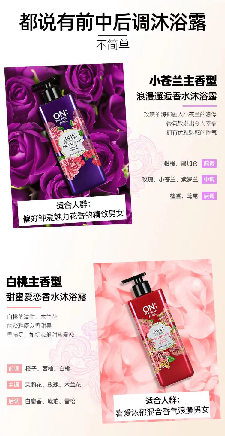 原装韩国进口-LG安宝笛香氛沐浴露